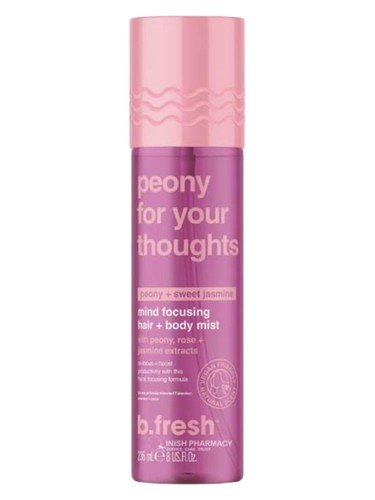 peony for your thoughts mind focusing hair + body mist